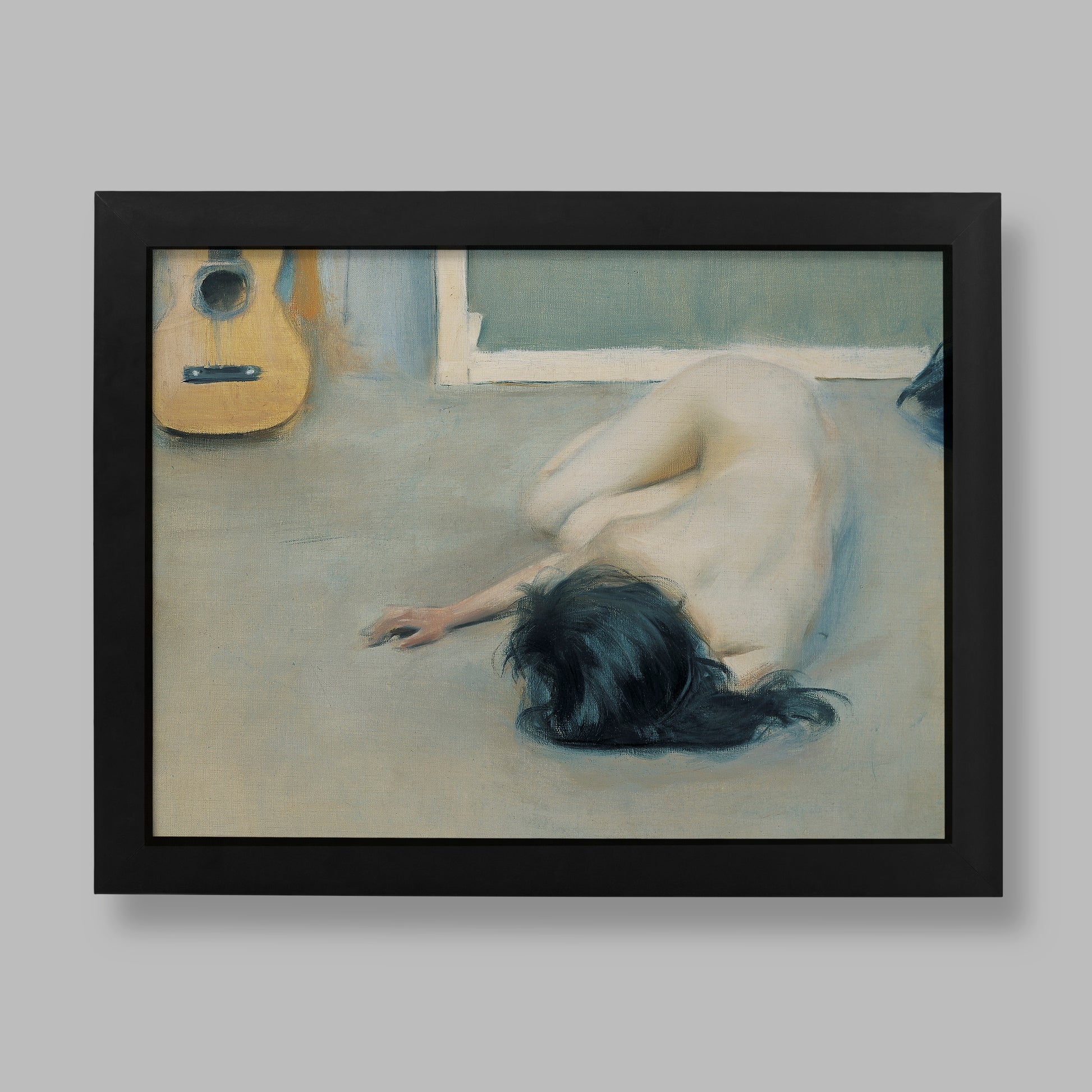 Ramon Casas Nude with a Guitar 1894 fine art print by ART SNOB, giclée reproduction on 200gsm matte paper