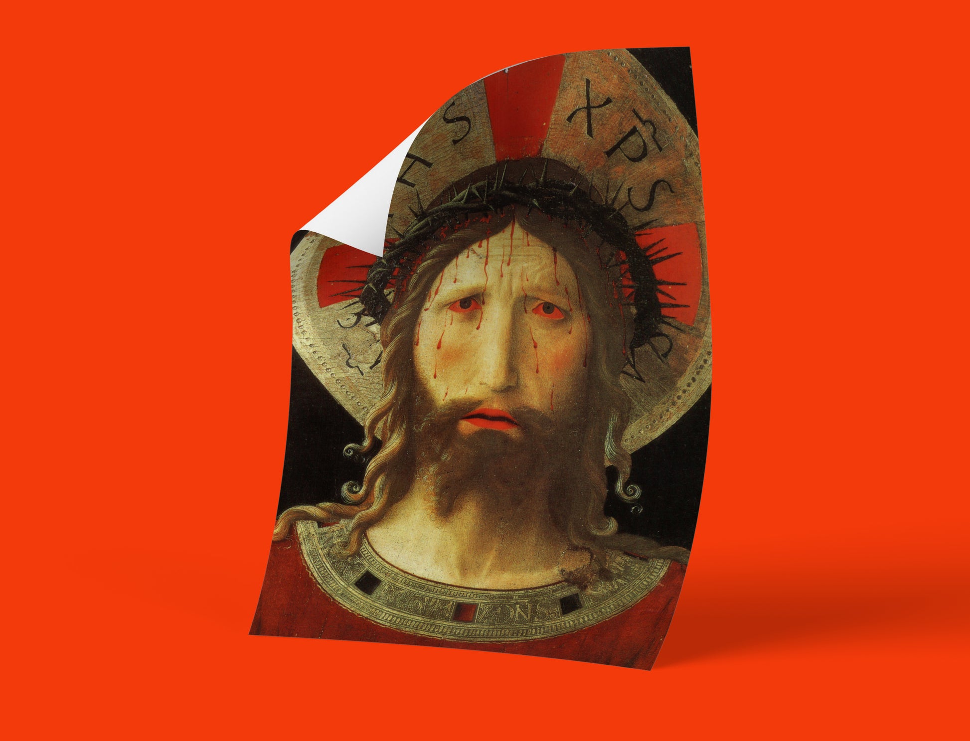 a stunning religious wall art print depicting Jesus Christ, perfect for Christian home decor.