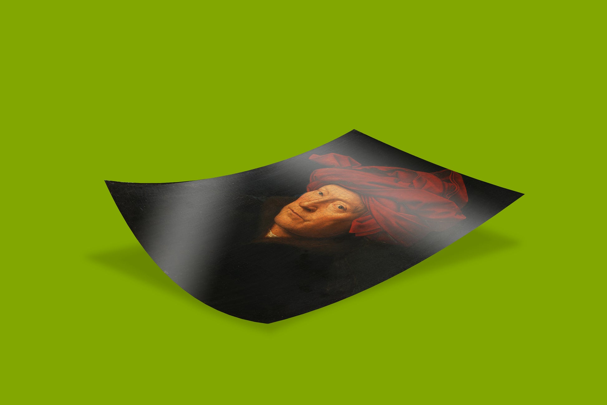 A high-resolution Jan van Eyck fine art print, a classic piece of Renaissance art, adding sophistication to any interior design scheme.