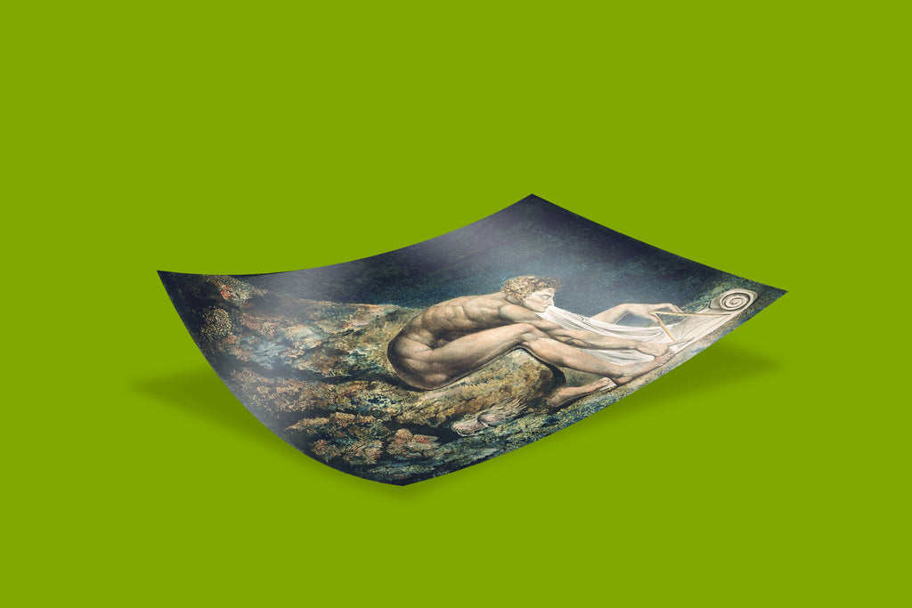 Romantic era wall art print of William Blake’s Newton, printed on FSC-certified paper with rich detail