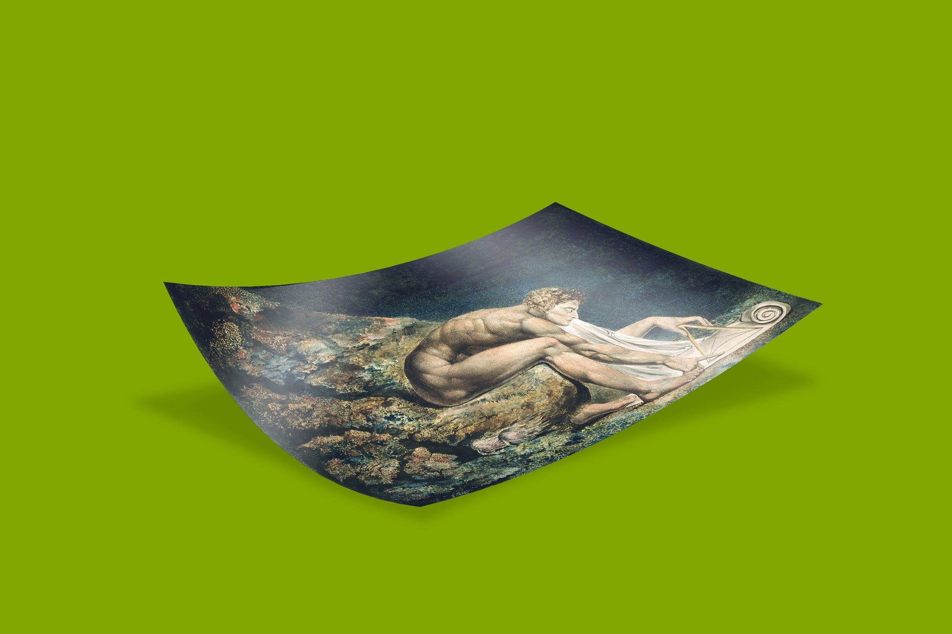 Romantic era wall art print of William Blake’s Newton, printed on FSC-certified paper with rich detail
