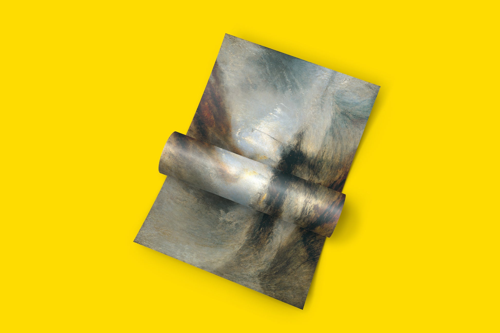 Turner maritime masterpiece art print, Snow Storm Steam-Boat 1842, dramatic romantic era seascape wall art for modern interiors