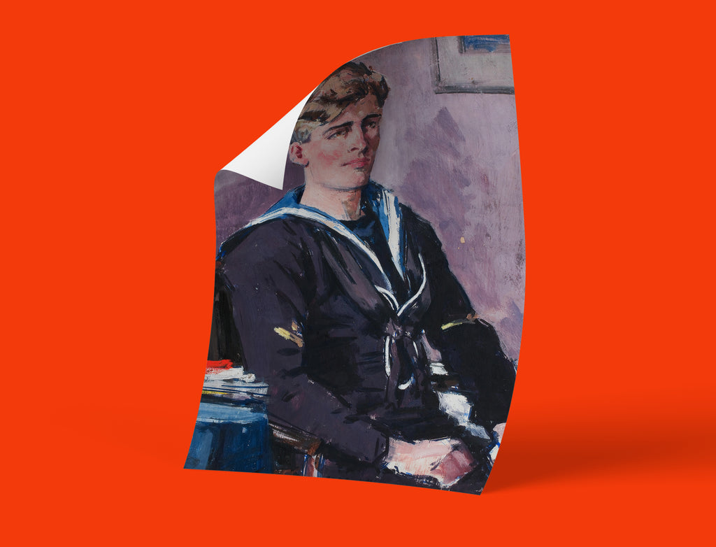 Elegant wall art featuring a compelling male subject from the famous artist Francis Cadell, perfect for contemporary decor.