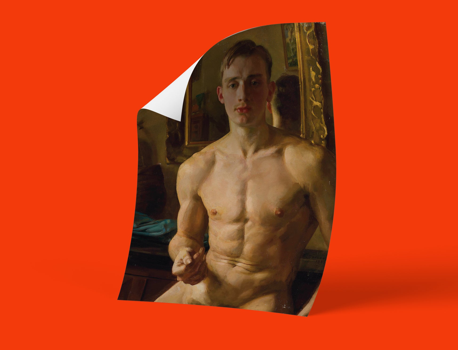 High-quality wall art featuring "The Boxer" by Konstantin Somov, showcasing the artist's unique style and emotional depth.