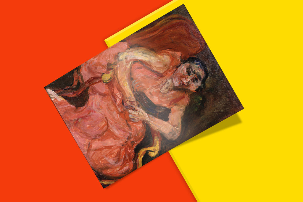 Chaim Soutine Woman in Pink painting print - 1920s European Expressionist art poster featuring premium 12-colour printing on FSC-certified paper