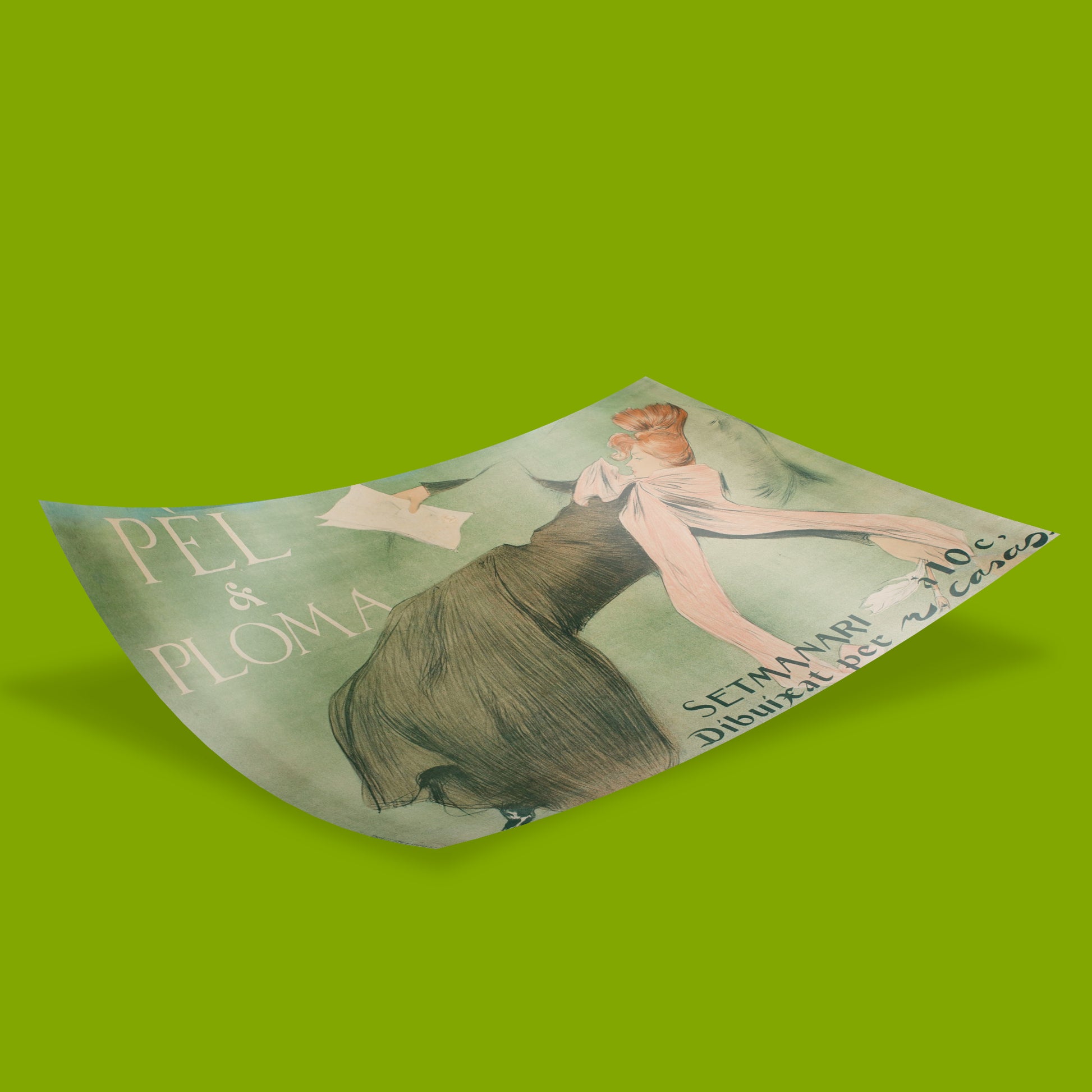 Ramon Casas Pèl & Ploma art prints displayed in various sizes showing versatile wall art framing options for home decor