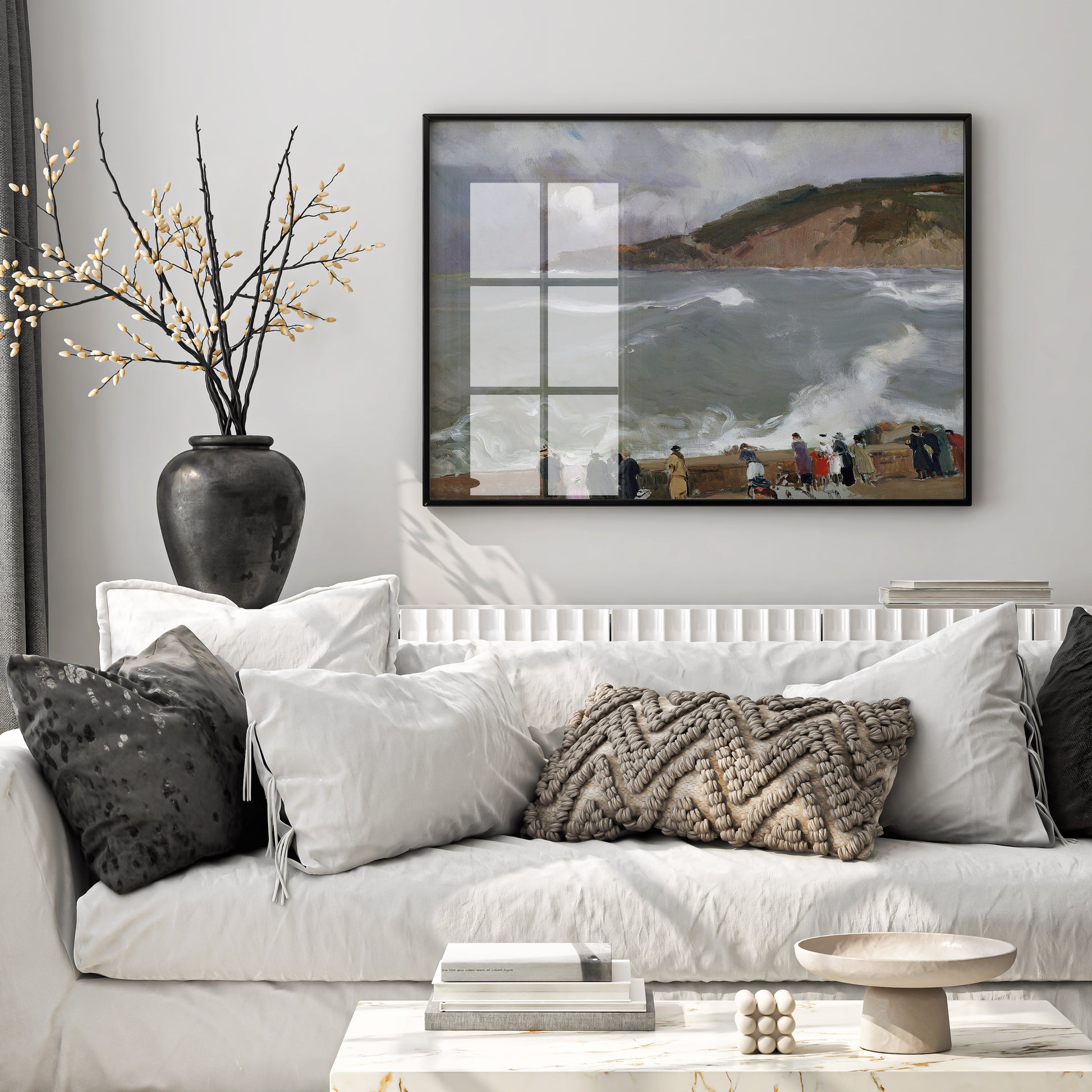 Spanish impressionist coastal art prints collection featuring Sorolla San Sebastián Breakwater, premium giclée wall art posters for gallery wall