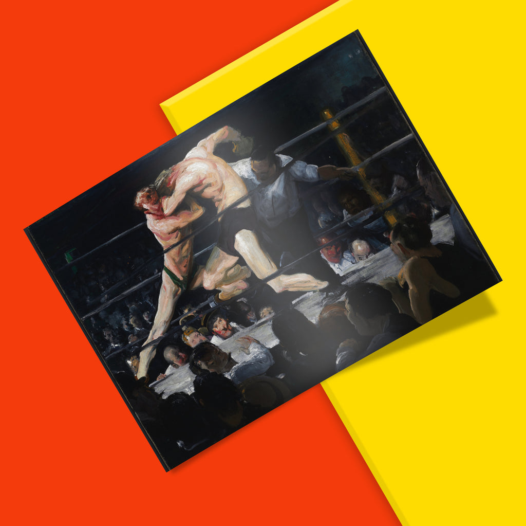 Stag at Sharkey's 1909 by George Bellows, high-quality giclée art print on 200gsm matte paper, perfect for home and gallery wall art