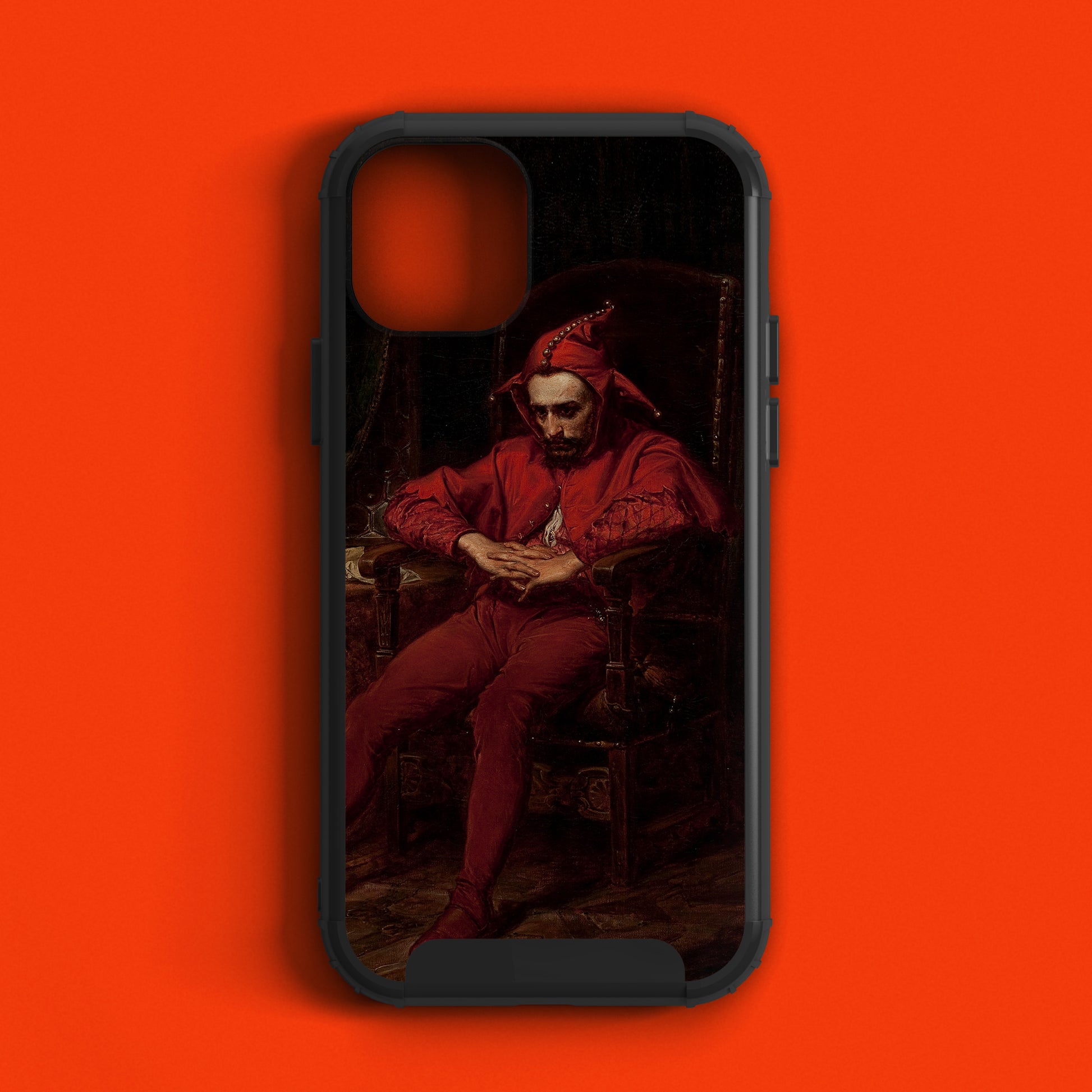 Historical fine art phone case featuring Jan Matejko's Stańczyk painting, ideal for art history lovers and collectors.