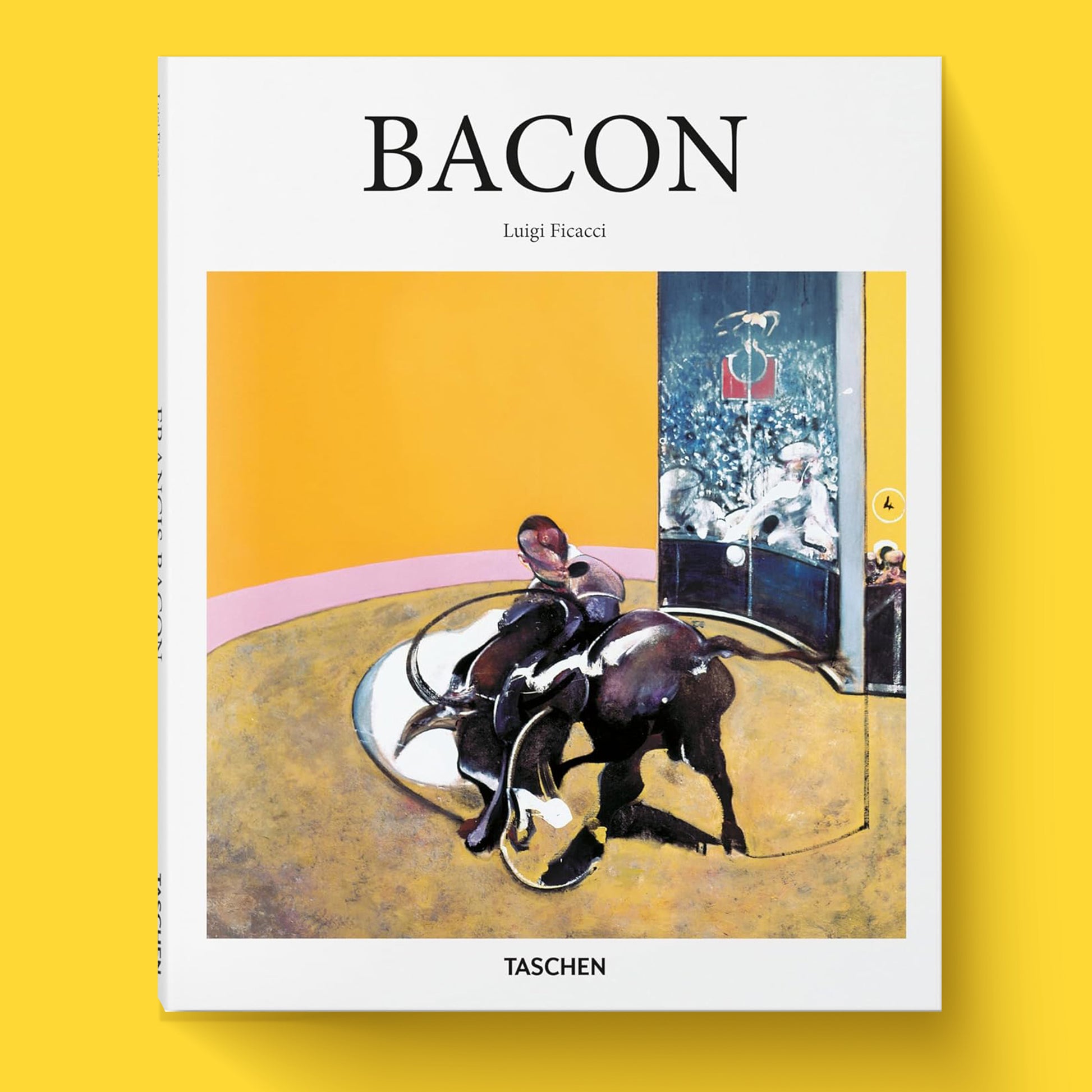 Luxury hardcover art book cover of "Bacon: 1909-1992" from Taschen, showcasing a Francis Bacon painting.