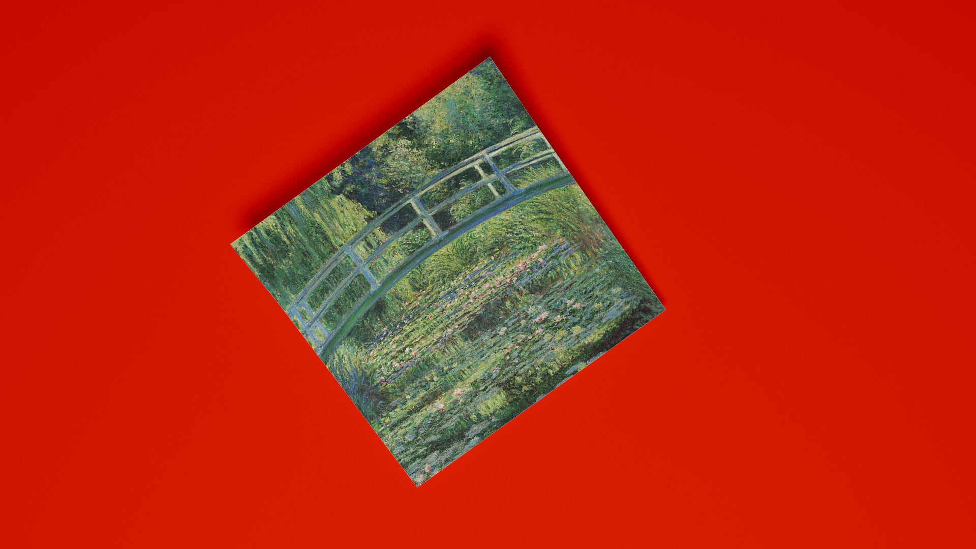 A beautiful art poster of The Water-Lily Pond, showcasing vibrant colours and sharp detail for art lovers and designers.