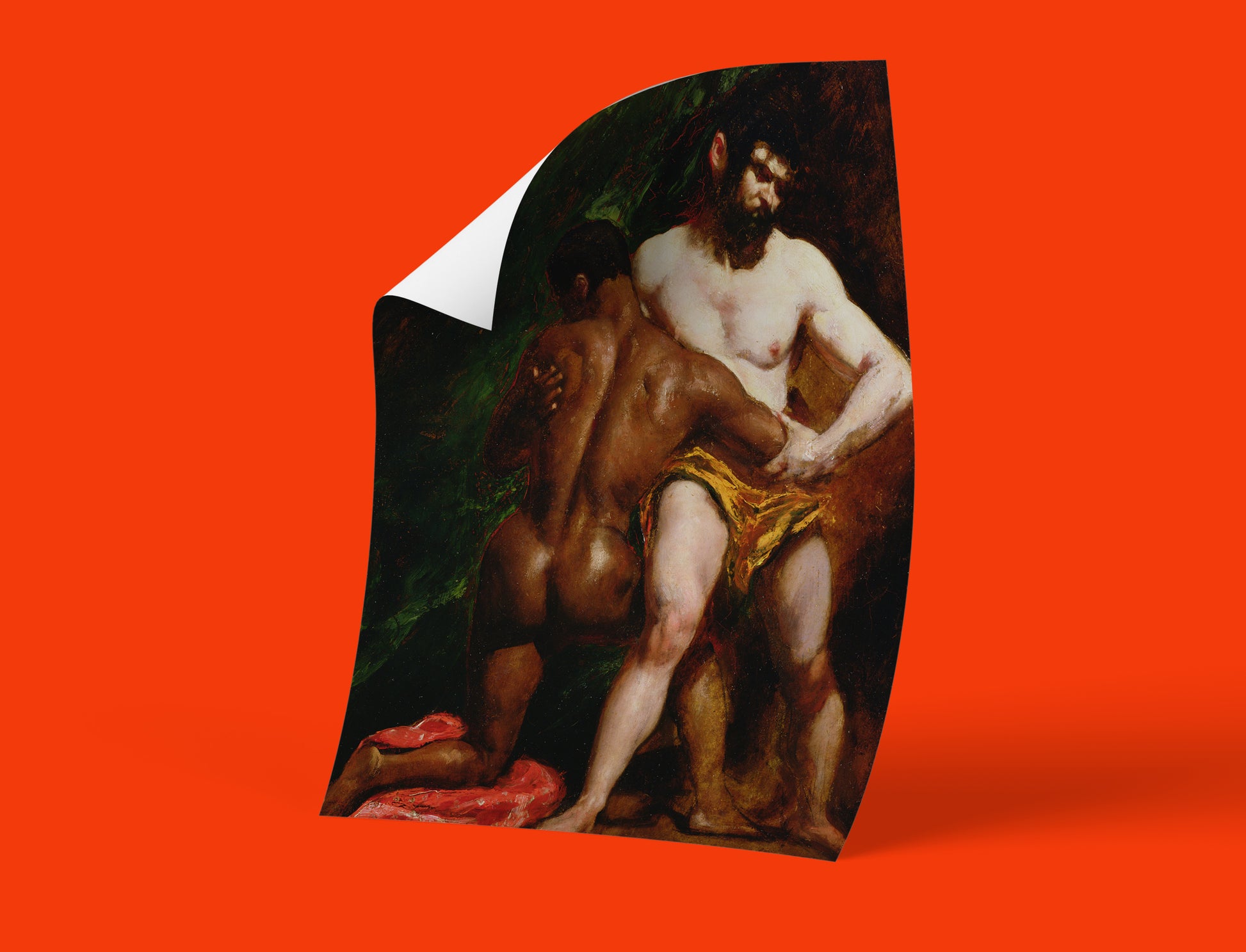 William Etty's masterpiece, The Wrestlers, is a powerful Victorian-era artwork celebrated for its academic study of the human form and its homoerotic undertones.