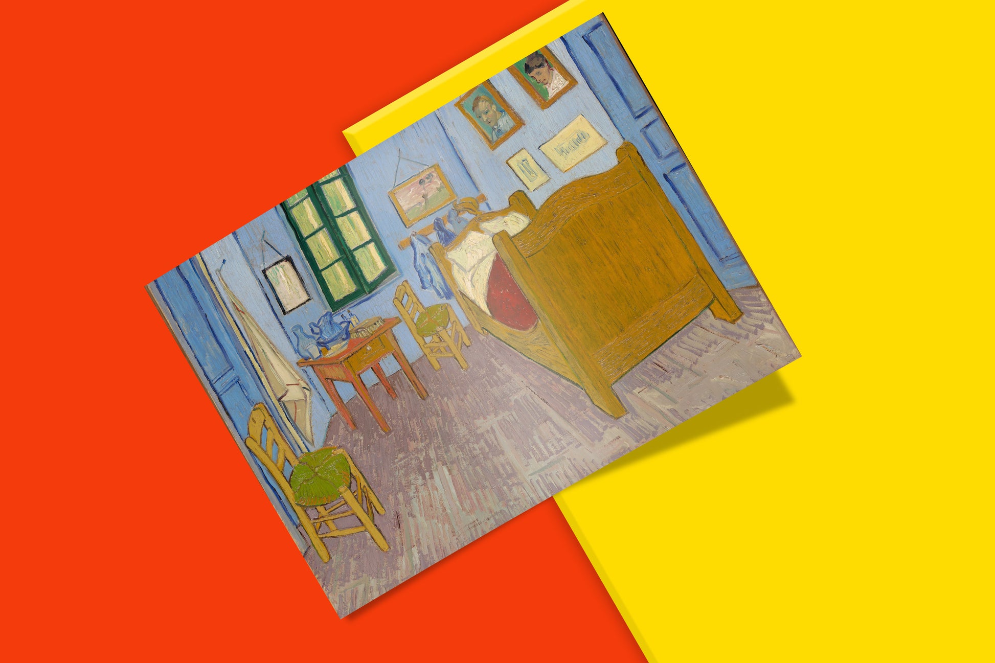 Museum quality Vincent van Gogh bedroom art print showing iconic Arles interior scene, cultural heritage wall art perfect for art lovers and modern home decor