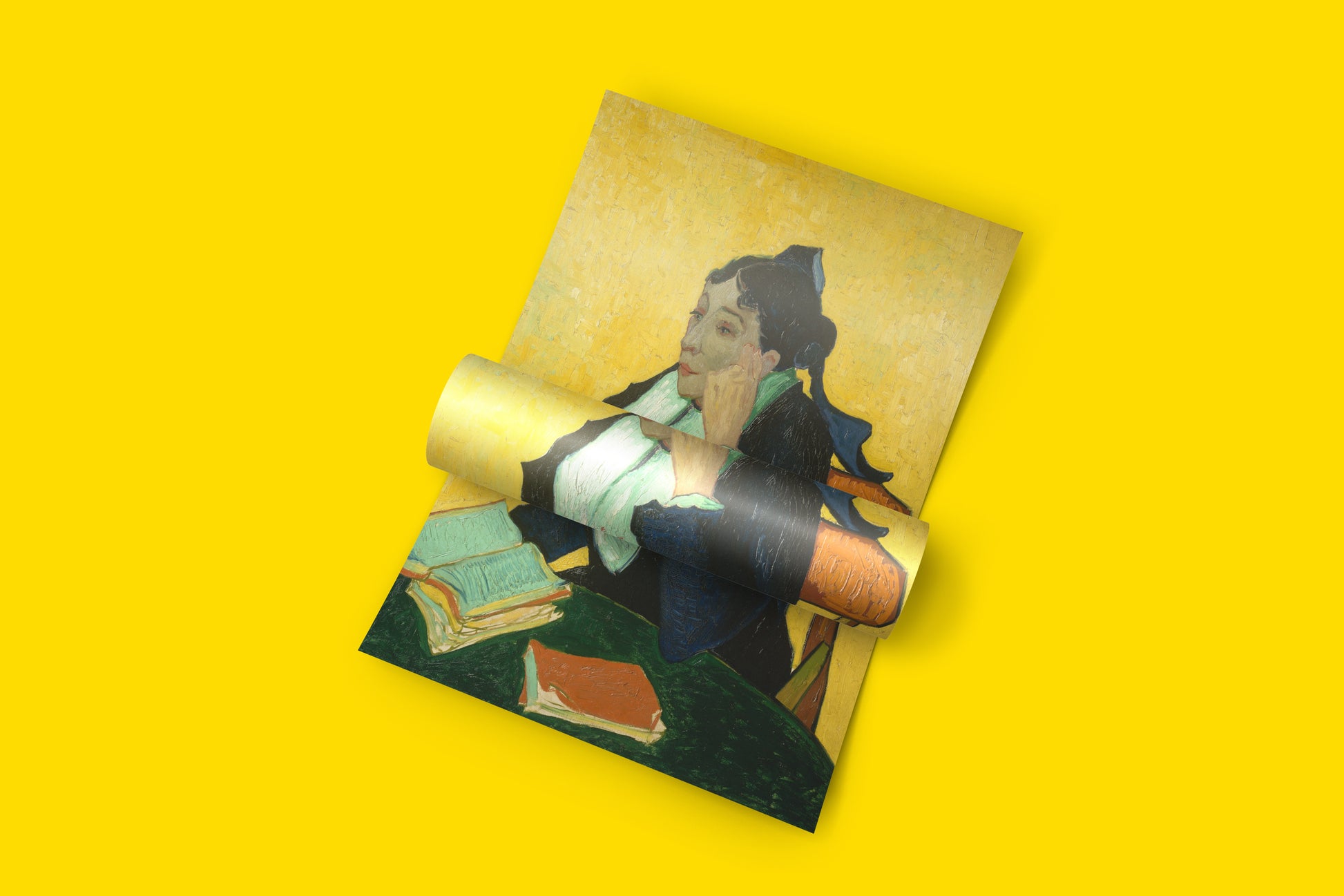 Premium Vincent van Gogh L'Arlésienne Madame Ginoux giclée art print reproduction on FSC paper, iconic Post-Impressionist portrait perfect for sophisticated wall décor