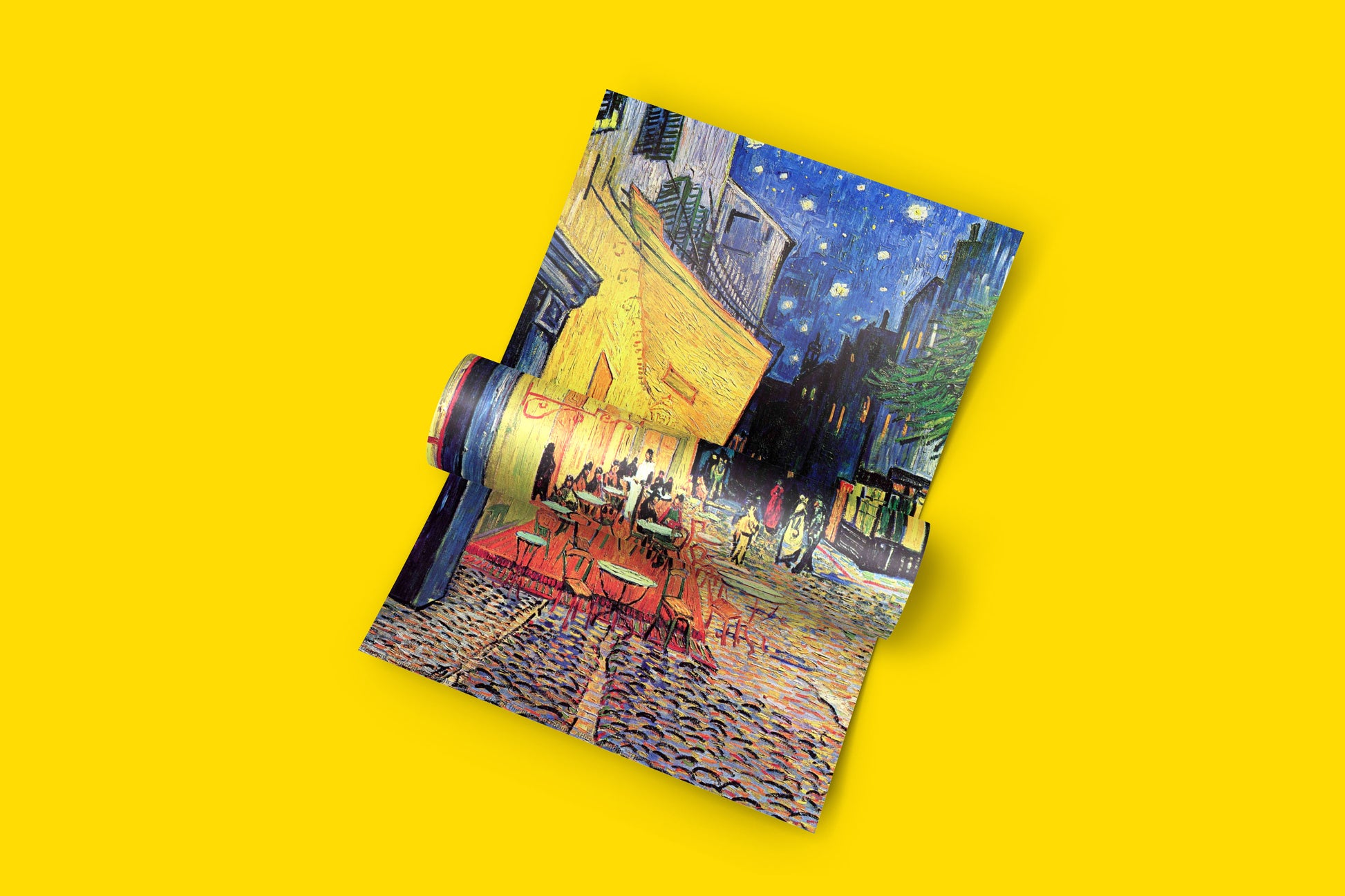 Art print of Van Gogh’s night café scene, ideal for modern wall décor and art interiors