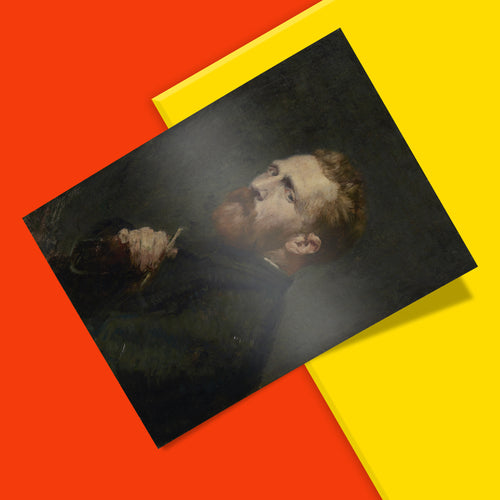 Vincent van Gogh portrait art print, iconic Post-Impressionist wall art for home decor