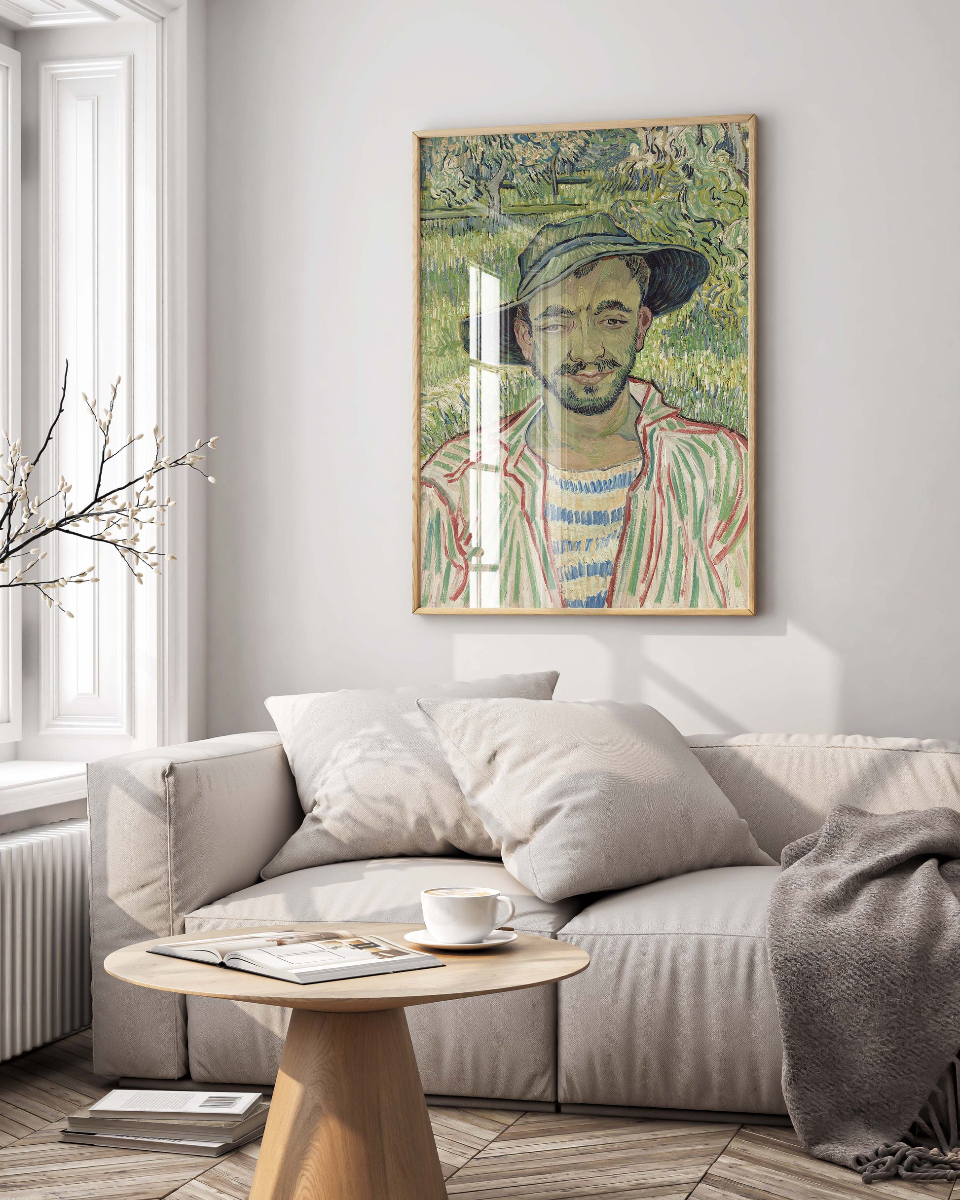 Ready to hang framed Van Gogh Gardener wall art featuring museum-quality print in decorative frame ideal for sophisticated interior design and home decoration