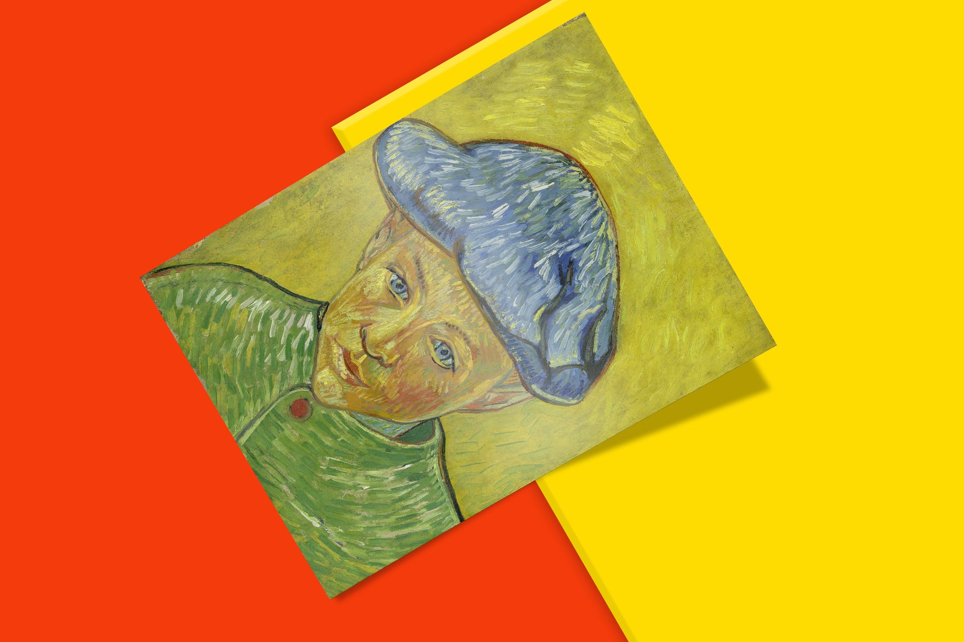 Classic Van Gogh portrait print of young Camille Roulin from Arles period 1888, high-resolution fine art poster with authentic colour palette