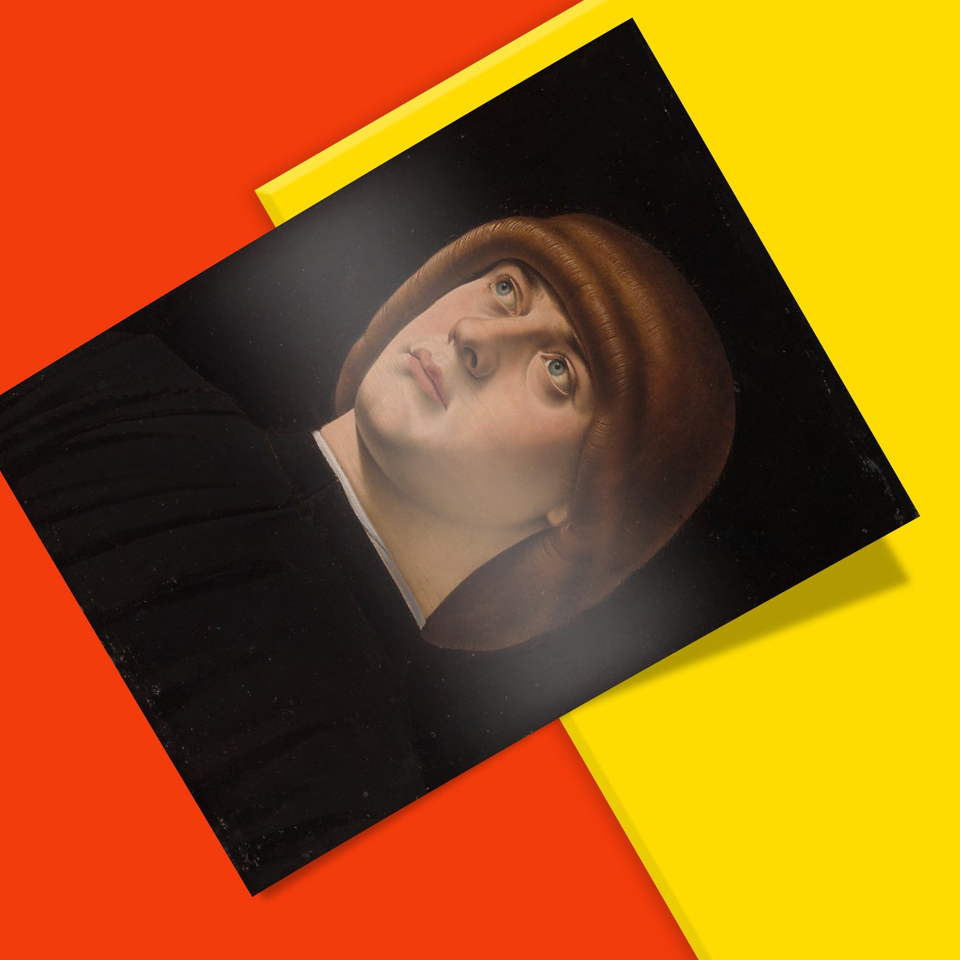 Italian Renaissance portrait art print, 1480s Venetian painting by Jacometto Veneziano, giclée reproduction for home décor