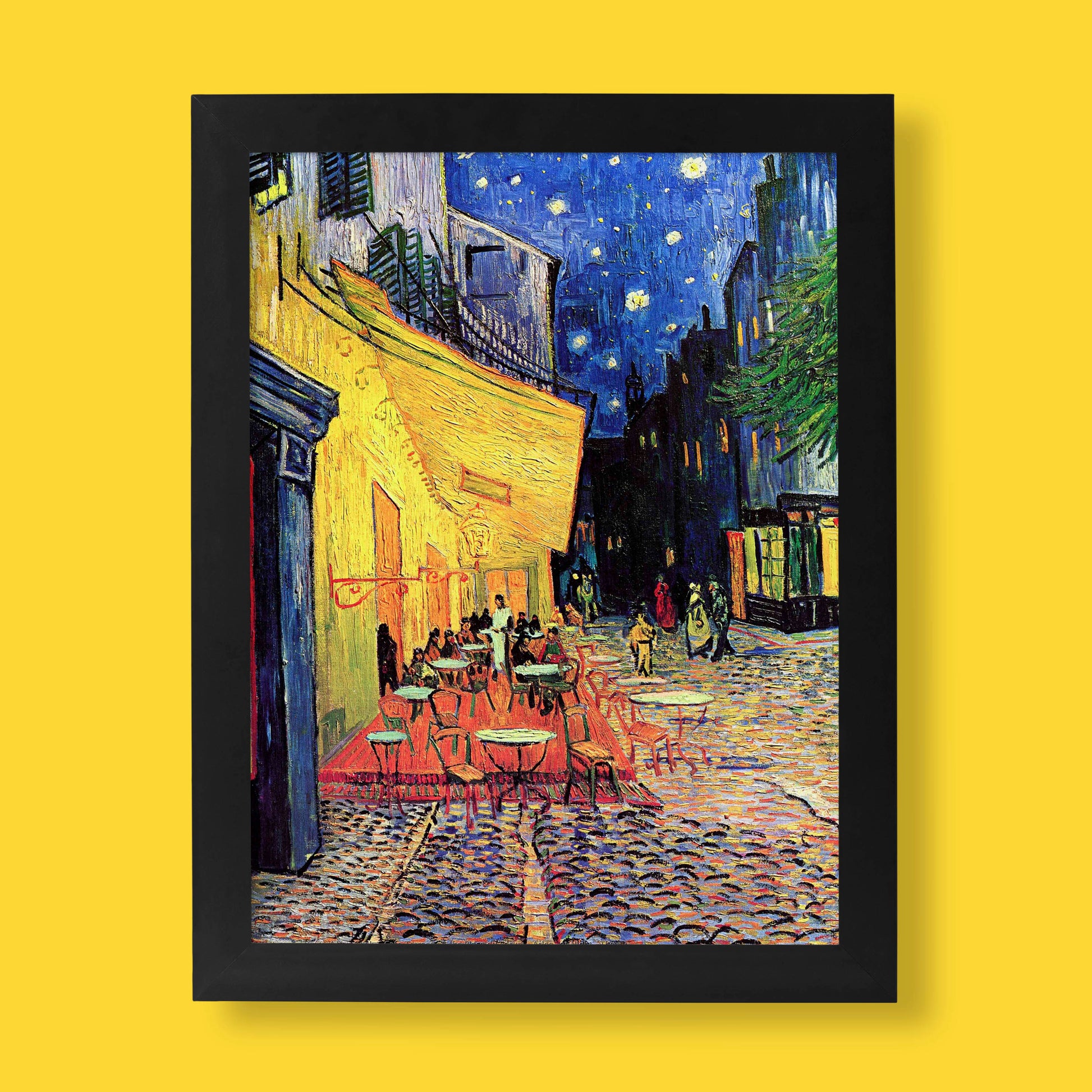 High-quality art print of Vincent van Gogh's Café Terrace at Night, perfect wall art for home or office décor