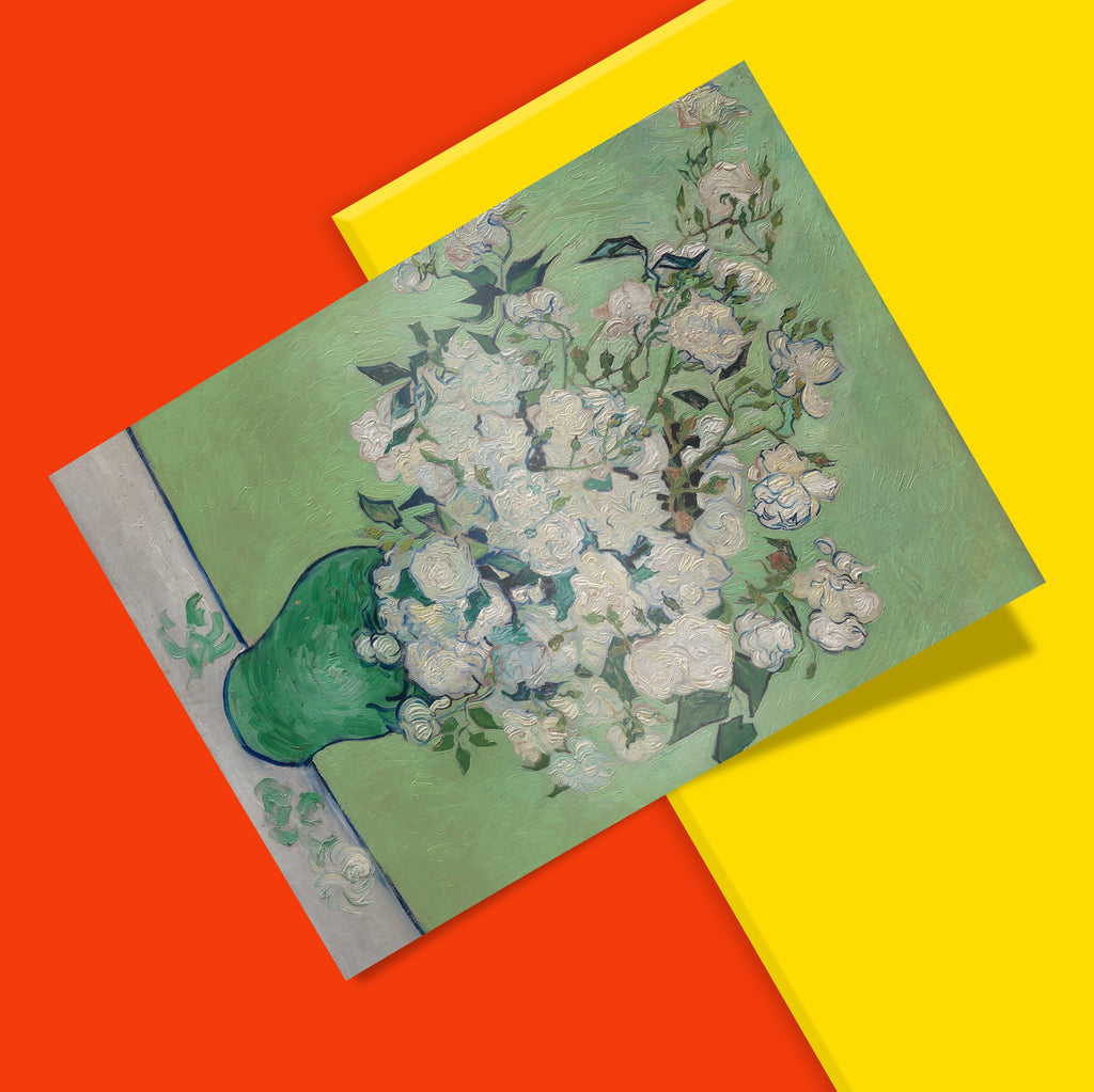 Art Snob Van Gogh Roses giclée fine art print, 12-colour high-resolution post-impressionist wall art