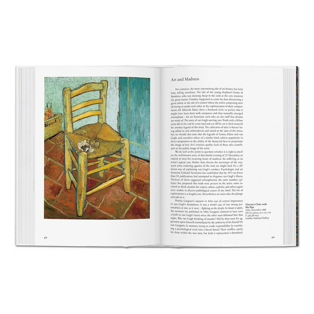 A comprehensive look at Vincent van Gogh's masterpieces and life, compiled in a beautifully designed art history book by TASCHEN.