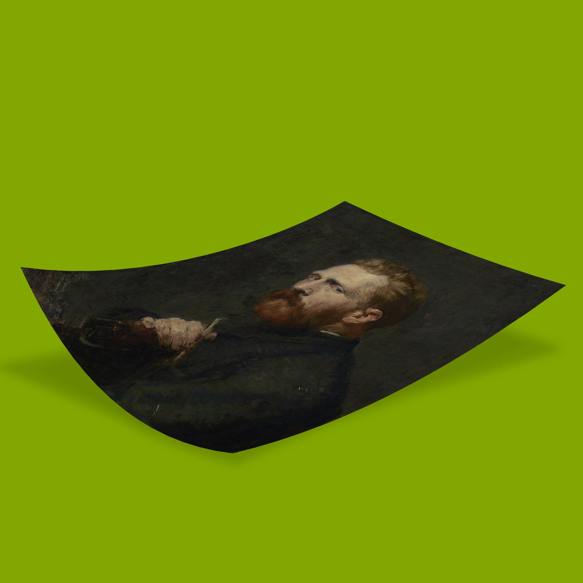 1886 portrait of Vincent van Gogh by John Peter Russell, giclée fine art print reproduction