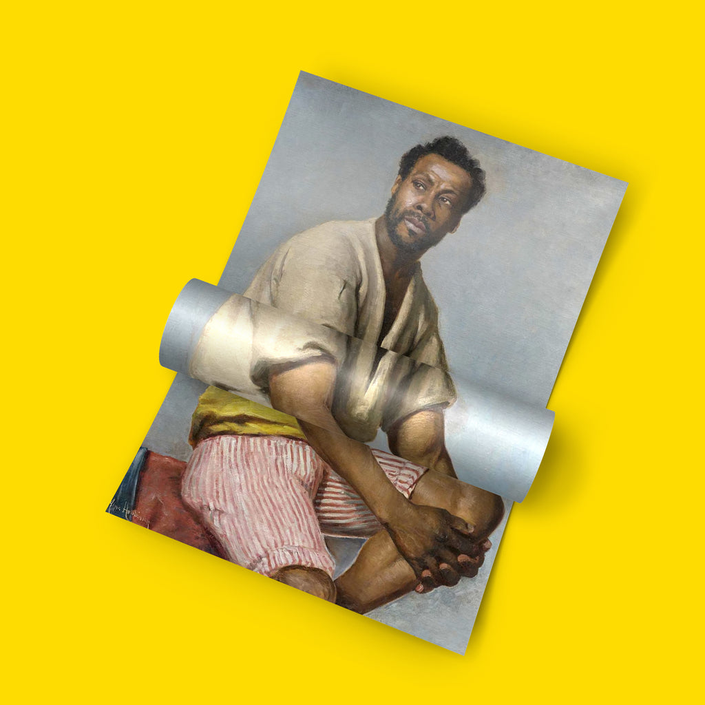 A 12-color giclée fine art poster of Alma Holsteinson's Portrait of Pierre Louis Alexandre on smooth matte sustainable paper, displaying ultra-sharp clarity and vivid depth.