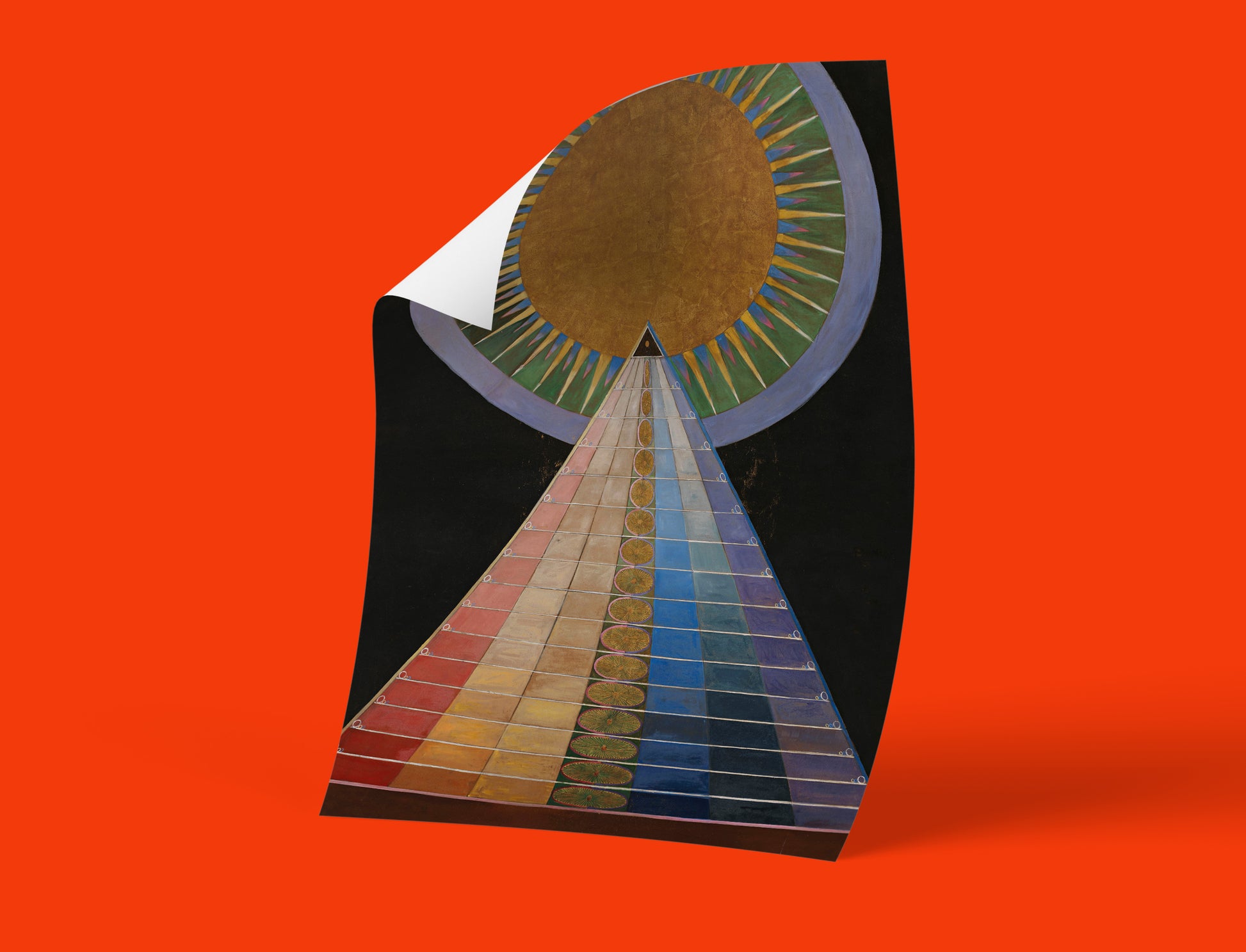 Fine art poster featuring Hilma af Klint's "Altarpiece" painting, perfect for modern and contemporary home decor.