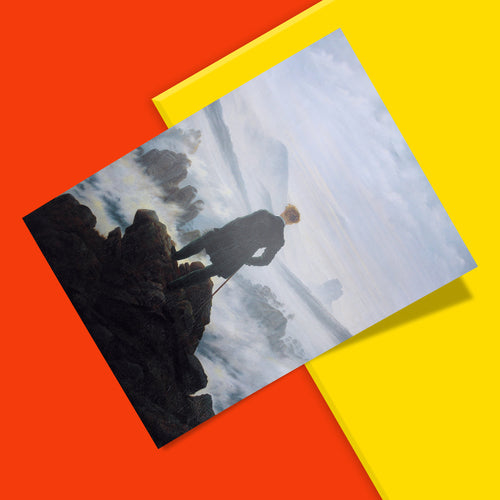 Romantic era wall art print of Friedrich's Wanderer Above the Sea of Fog, limited edition giclée print with 12-colour fine art printing technology