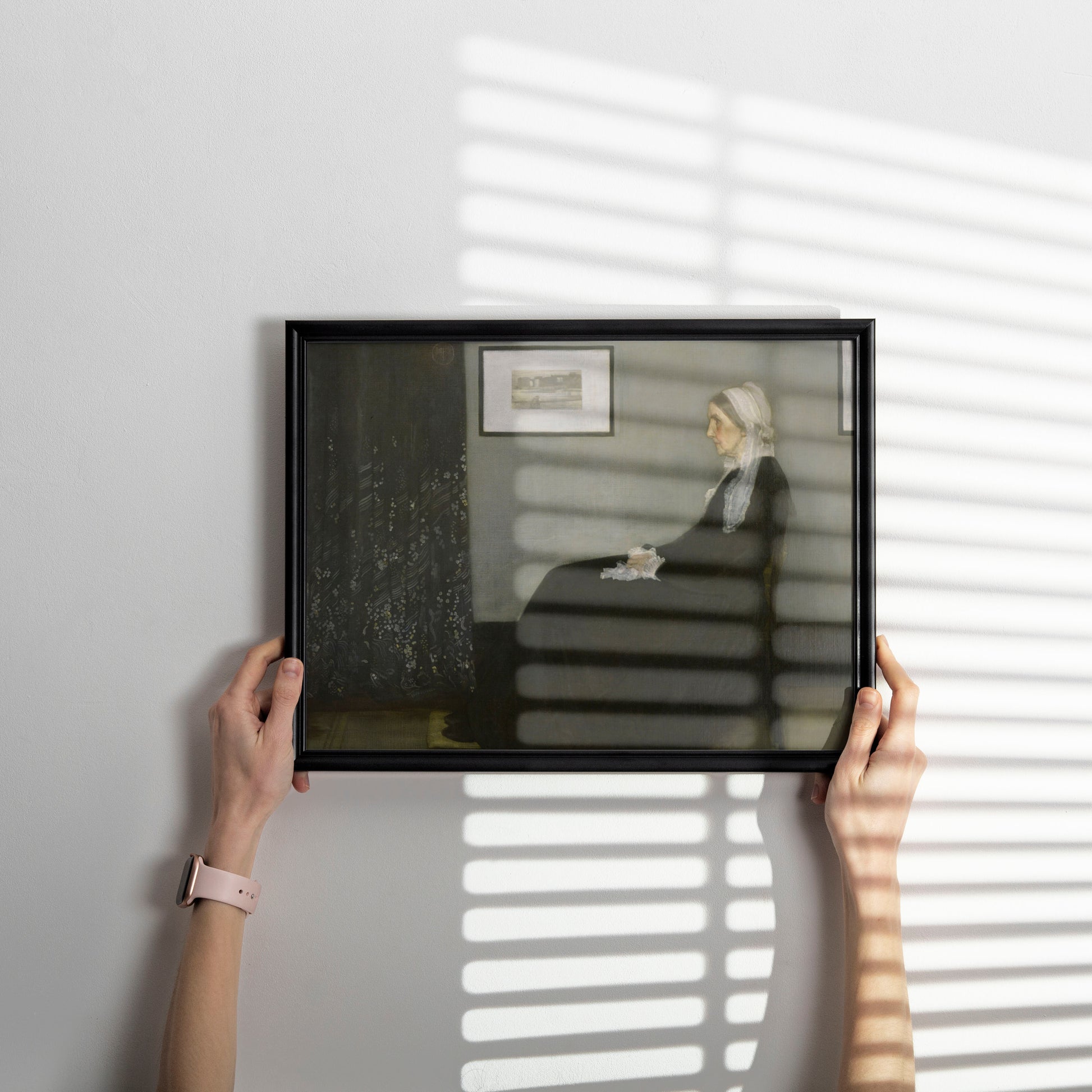 Whistler's Mother portrait wall art print for living room or study, vintage fine art reproduction with ultra-sharp 350 dpi clarity and glare-free matte finish
