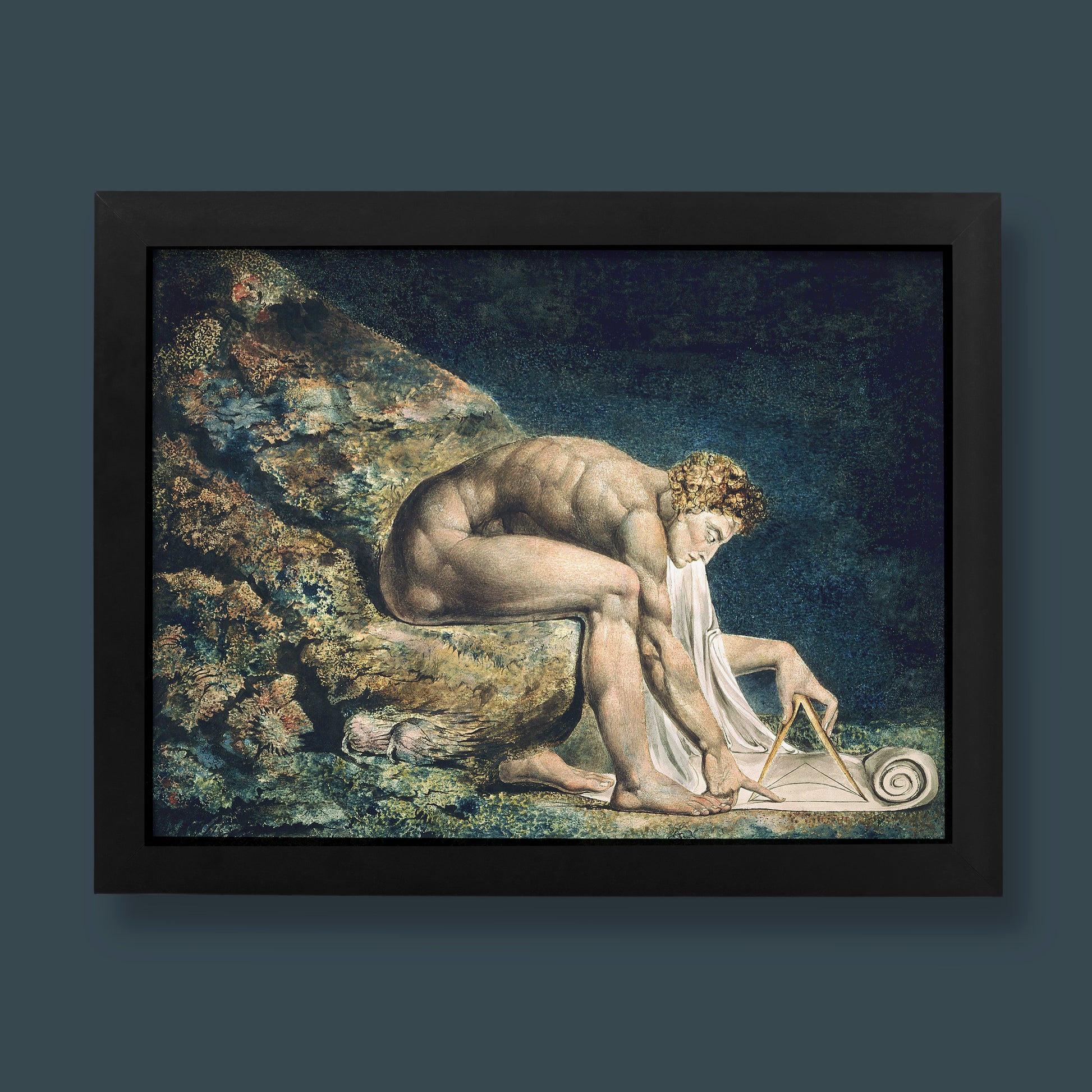 William Blake Newton art print with vivid giclée colours on matte fine art paper – perfect wall art for interiors
