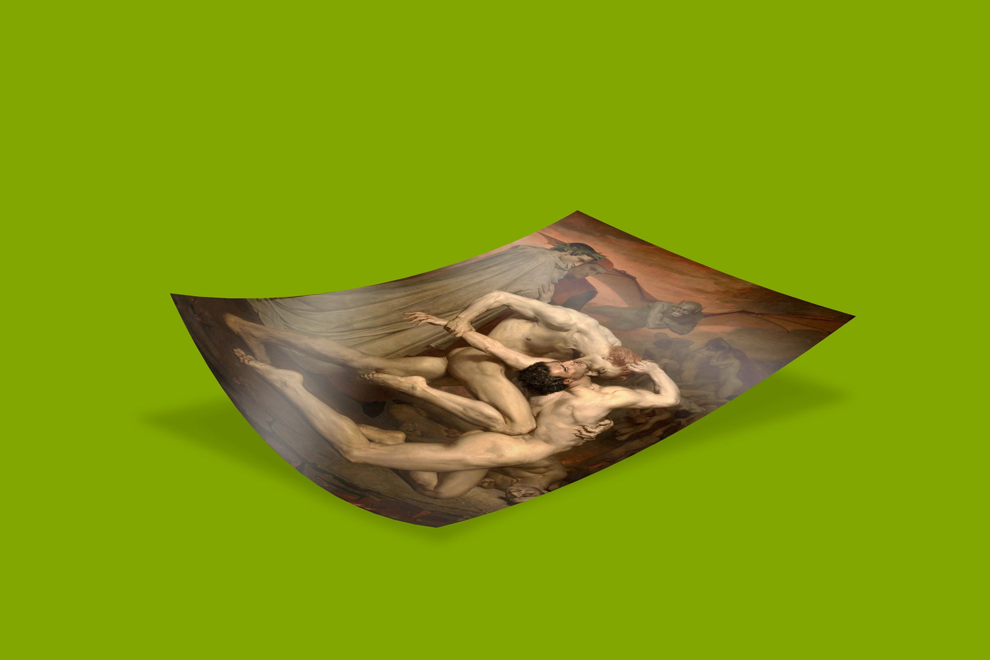 William-Adolphe Bouguereau Dante and Virgil in Hell Print